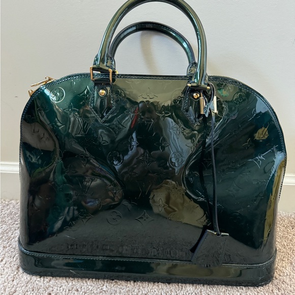 Louis Vuitton Alma PM Monogram Vernis Bag In Midnight Blue - Picture 3 of 4